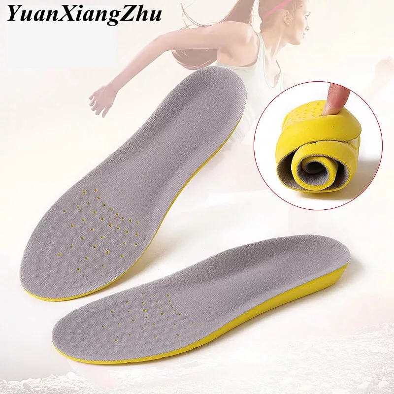 Memory Foam Sport Insoles Sweat Absorption Pads Running Sport Shoe Inserts Breathable Insoles Foot Care Men Women Size HD-2