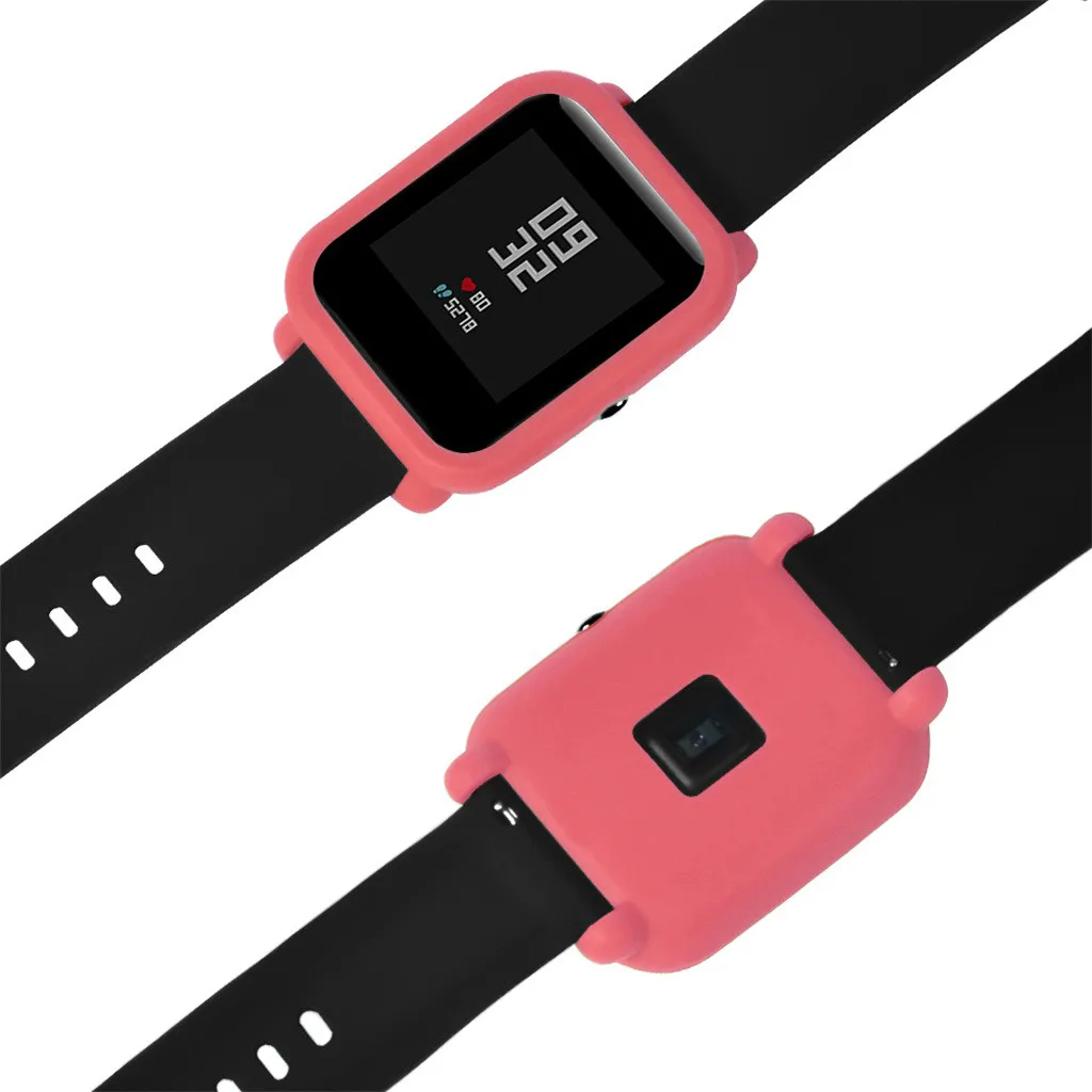 Мягкий силиконовый чехол для Huami Amazfit Bip Youth smartwatch с защитой экрана