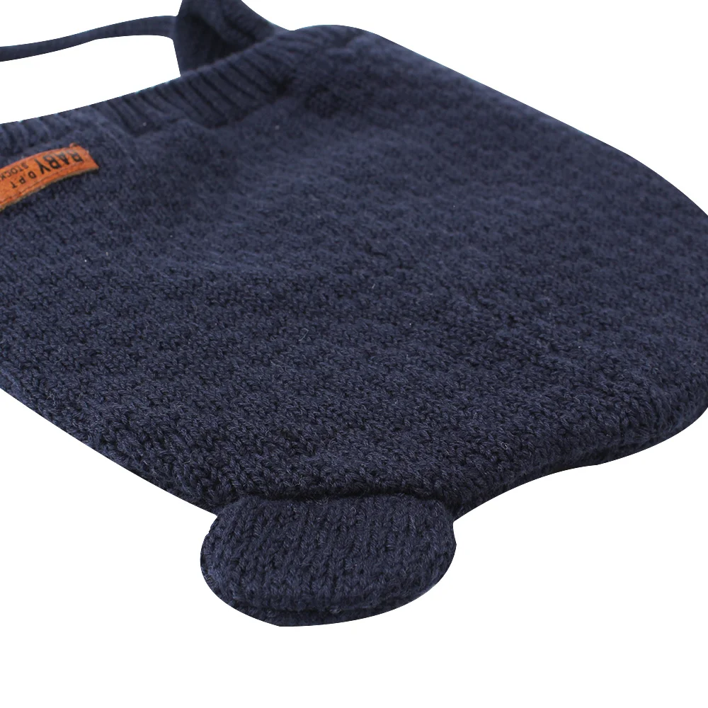 Soft Warm Baby Hat Knit Cute Bear Hat For Boys Infant Toddler Earflap Beanie Spring Autumn Cotton Baby Girl Hat Baby Accessories (21)
