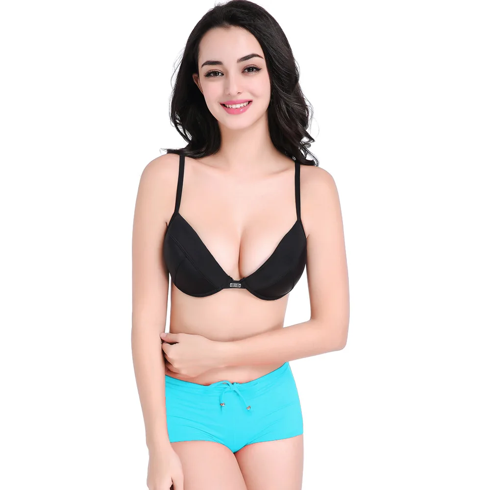 

European and American BIKINI breast bracket slim bathing suit women small breasts gather Sexy Beach Hot Spring bikini