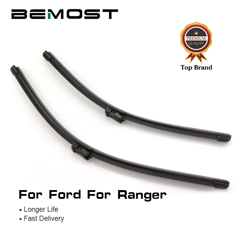 BEMOST Car Clean The Windshield Wiper Blades Rubber For Ford Ranger Model Year From 1999 To 2018