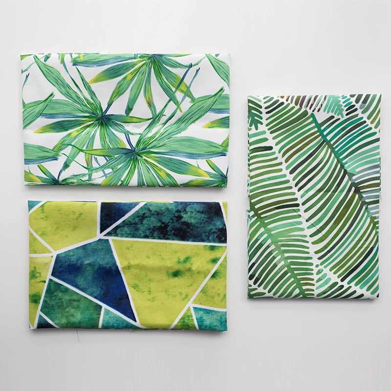 

Leaves Patterns Series 100% Cotton Canvas Fabric,Handmade Sewing Cloth For Sofa Curtain Bag Home Decoration Material