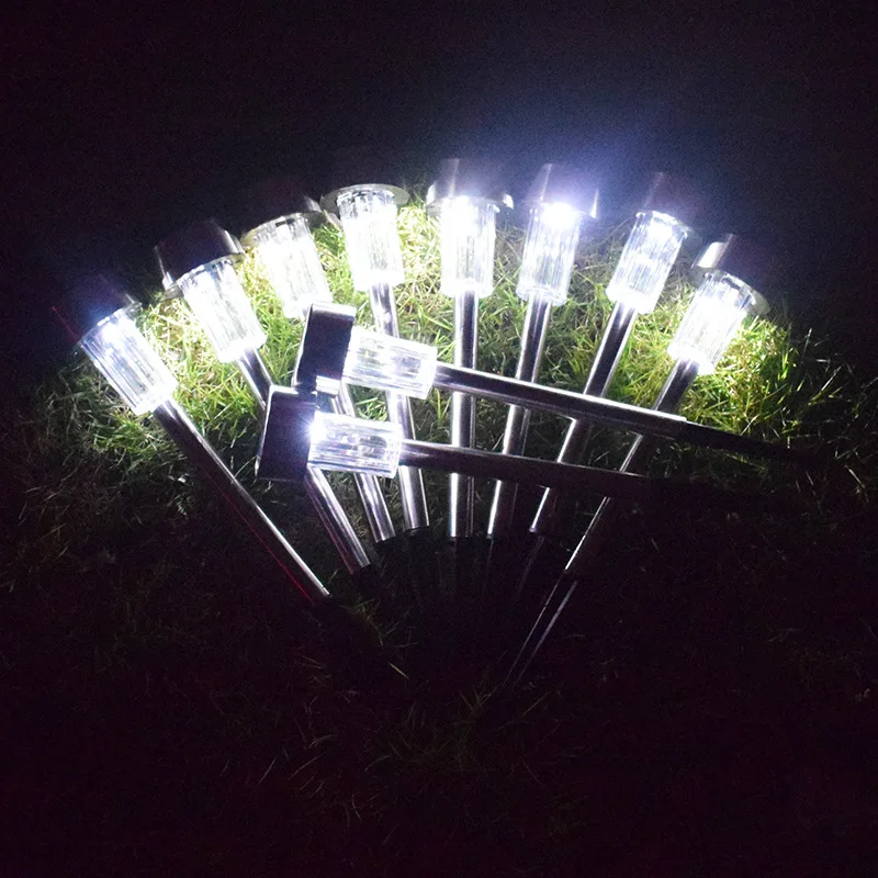

Outdoor Waterproof Solar Lamp Lawn Lamp Small Tube Lamp Stainless Steel Landscape Lighting Small Night Lamp Garden Lamp