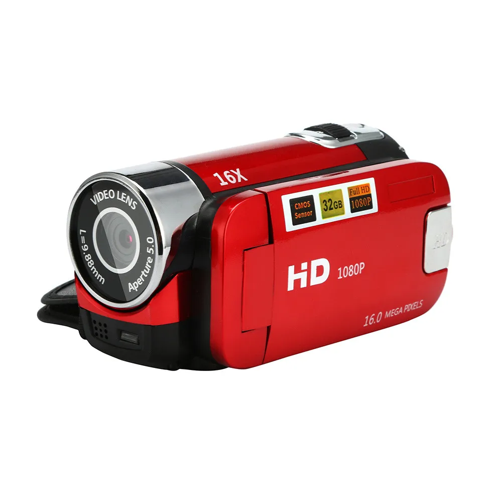 Видеокамера HD 1080P Портативная Цифровая камера 16X цифровой зум Мини камера носимые устройства подводная камера - Цвет: B16X
