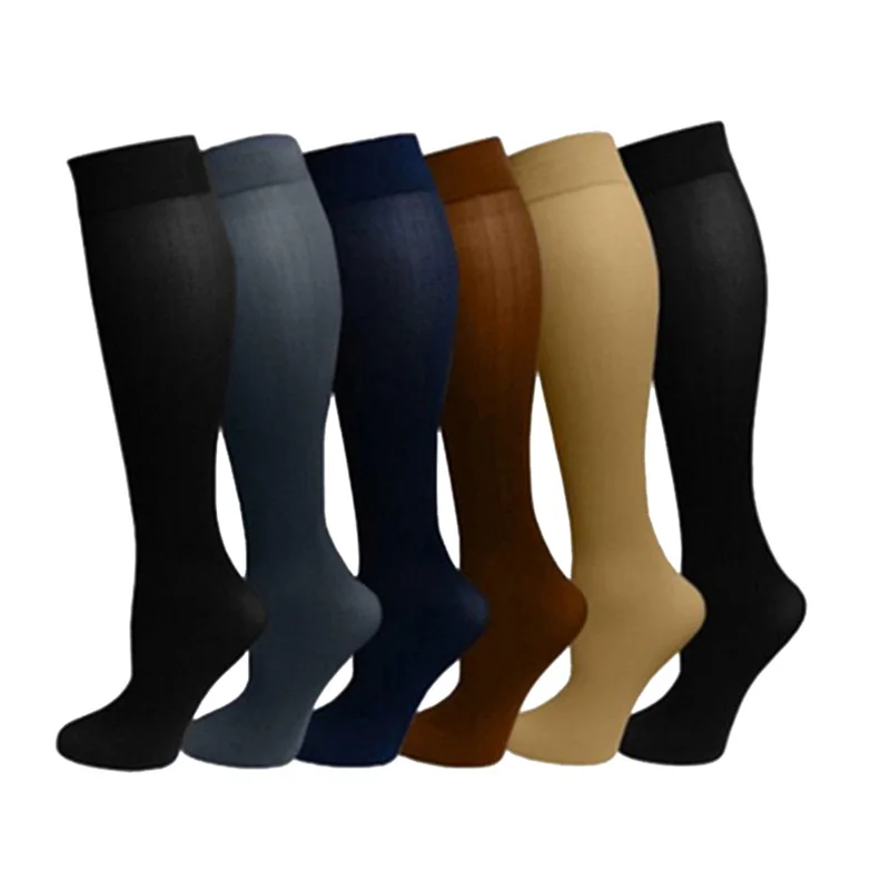 

Men Women Long Stretchy Compression Knee Socks Blood Circulation Stocking Durable Fat Burn Leg Slimming Socks Meias Calcetines