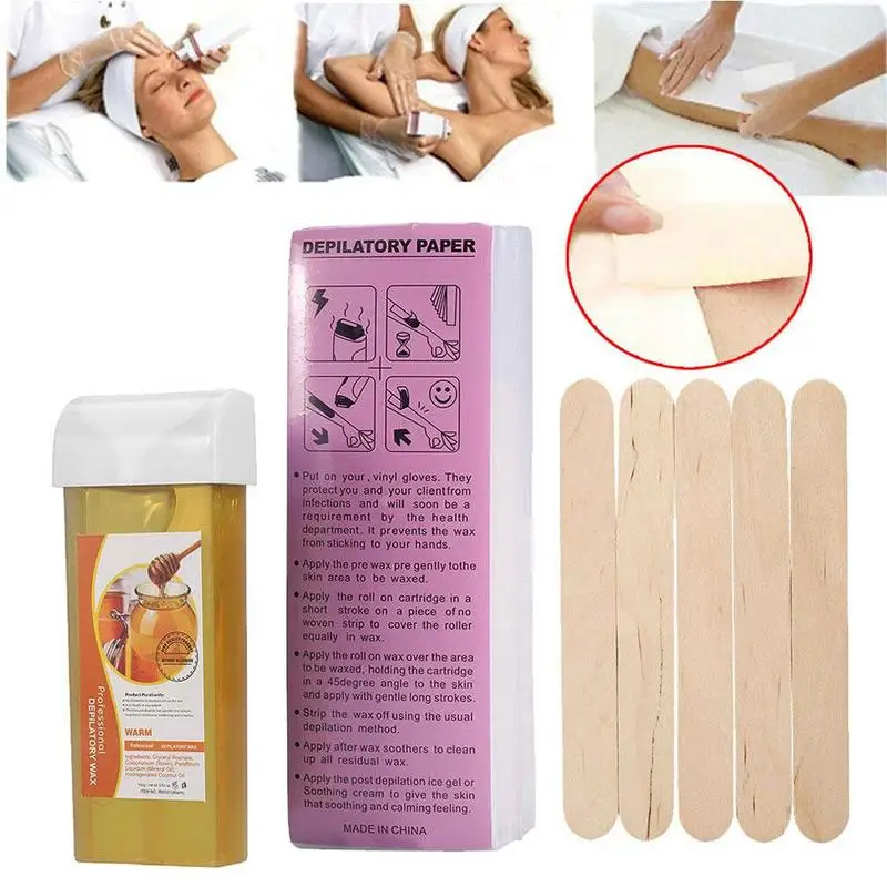 

Depilatory Wax Cartridge Roll On Hot Depilatory Wax Cartridge Heater Waxing Hair Removal Remove Depilatory Wax Cartridge Tools