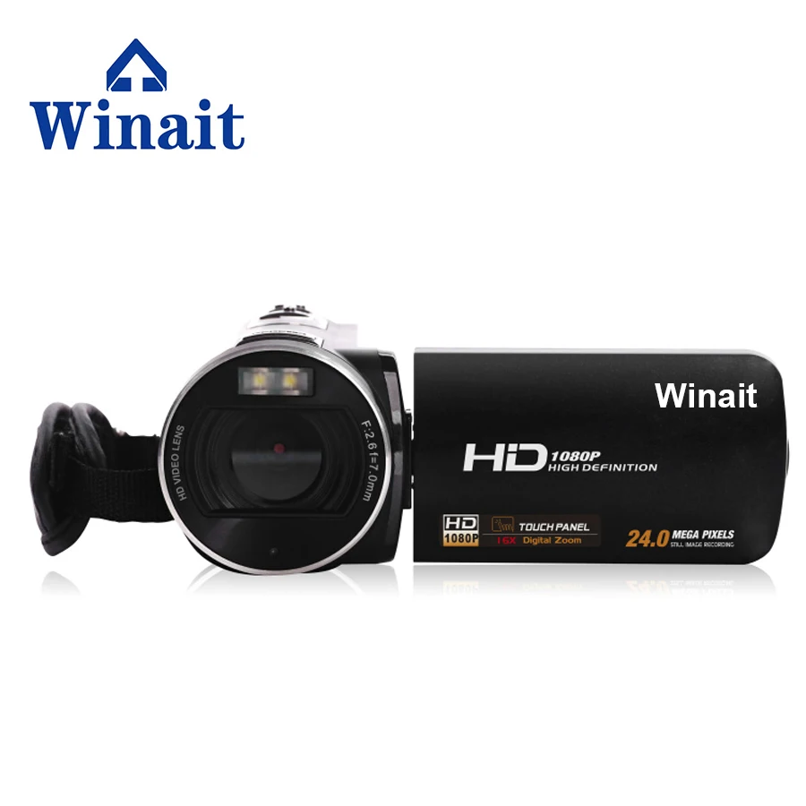 Winait HDV-Z8 телескопический объектив 1028P Full HD 16x Zoom DV видеокамера с 3'touch Sceen Max 24MP