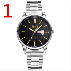 Для Мужчин Новая мода часы универсальное Нержавеющее в сдержанном стиле повседневное Роскошные бизнес Wristwatch4