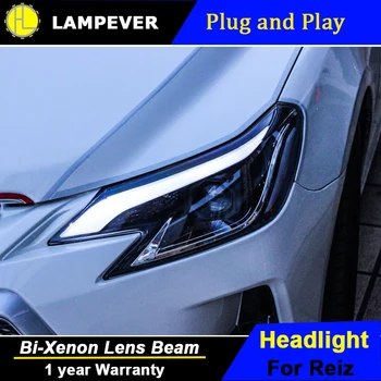 

Lampever Head Lamp for Toyota Reiz Mark X LED Headlight 2013-2015 New Reiz DRL Daytime Running Light Bi-Xenon HID Accessories