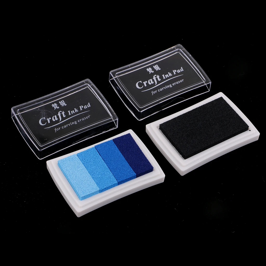 1 Set DIY Rubber Stamp Carving Block with Chisels Tracing Paper Blades Cutting Mat Tools Ink Pad Kit for Scrapbook Card Making
