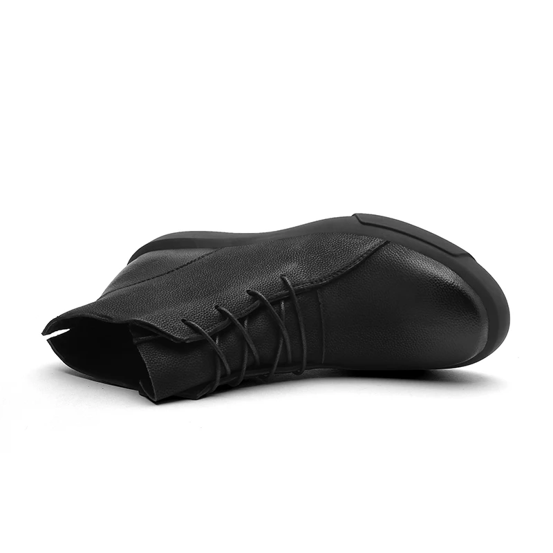 Cena YIGER nowych mężczyzna buty Martins prawdziwej skóry mężczyzna kostki buty kowbojskie mężczyzna pustynia bot duży rozmiar 38 48 sznurowane obuwie 174