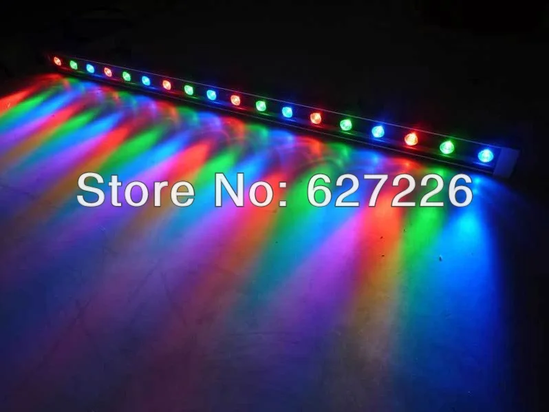 DMX512 18 Вт RGB изменяемый цвет AC85V 265V LED настенная шайба IP65 наружное освещение