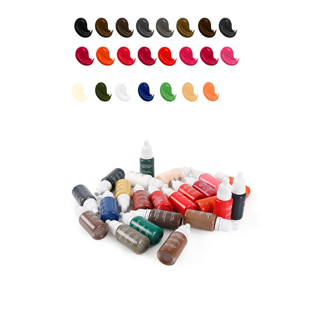 

23 Colors Eyebrown Microblading Pigment Permanent Makeup Eyebrow Permanent Lipstick Tattoo Ink Set Beauty Pigmento Tool