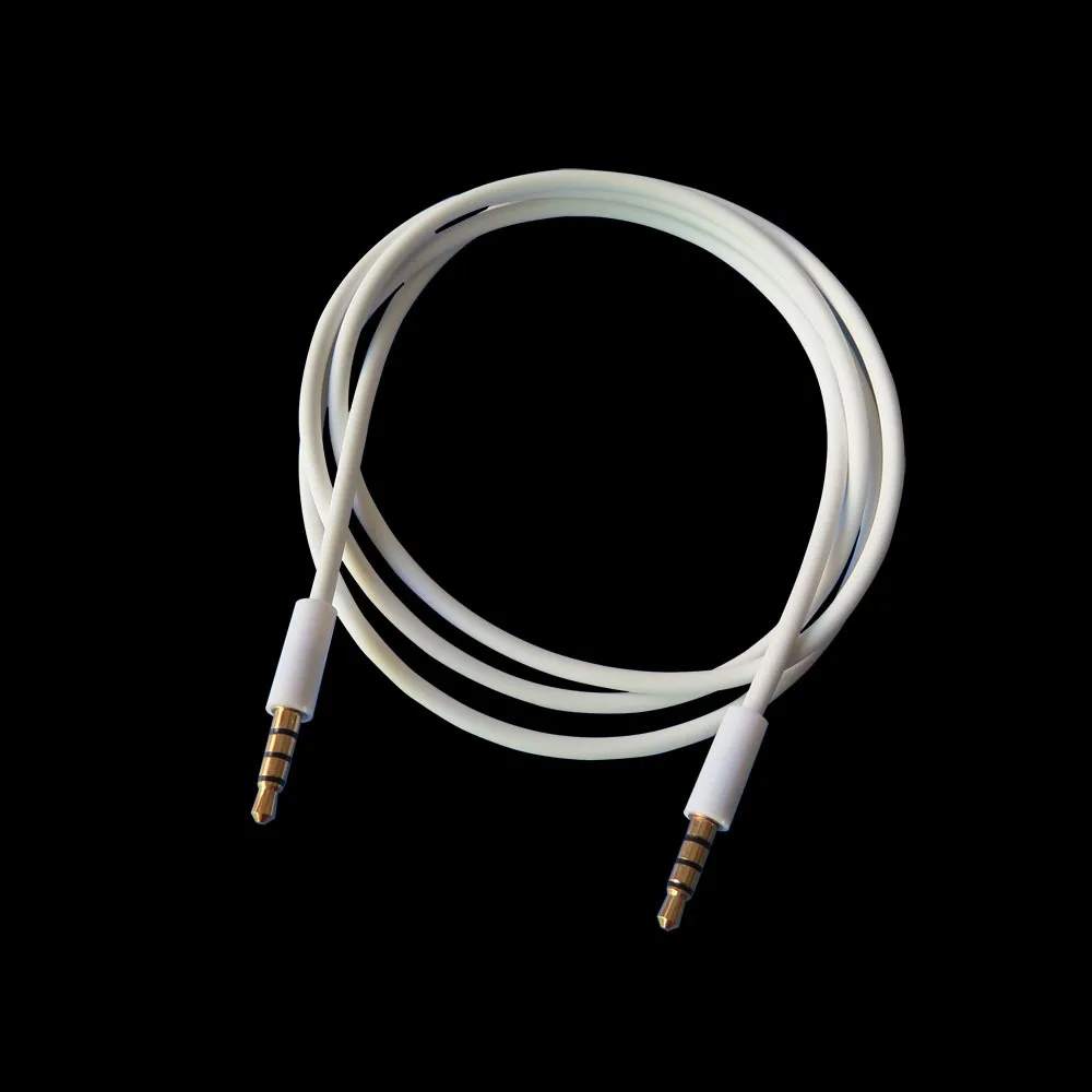 

1meter TPE cable 3.5mm Mini Stereo Cable Gold-plated 4-poles