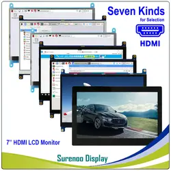 7 "7,0 дюймов 600*1024 TFT HDMI ЖК дисплей модуль дисплей Мониторы экран с USB емкостный сенсорный панель аудио выход для Raspberry Pi