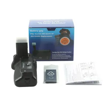 

Battery Grip Holder Pack For Canon EOS 5D Mark IV 5DIV 5D4 DSLR SLR Camera As BG-E20 + White IR remote control