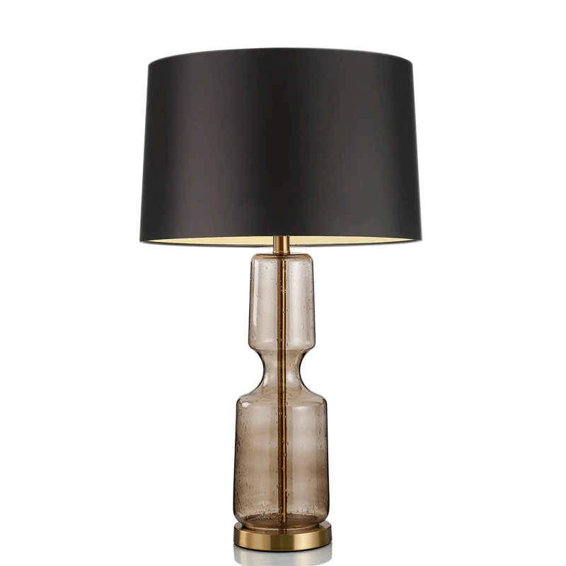 Billig Amerikanischen Einfache Glas Kunst Tisch Lampe Amerikanischen Wohnzimmer Modell Zimmer Schlafzimmer Wohnzimmer Studio Mode Lampen