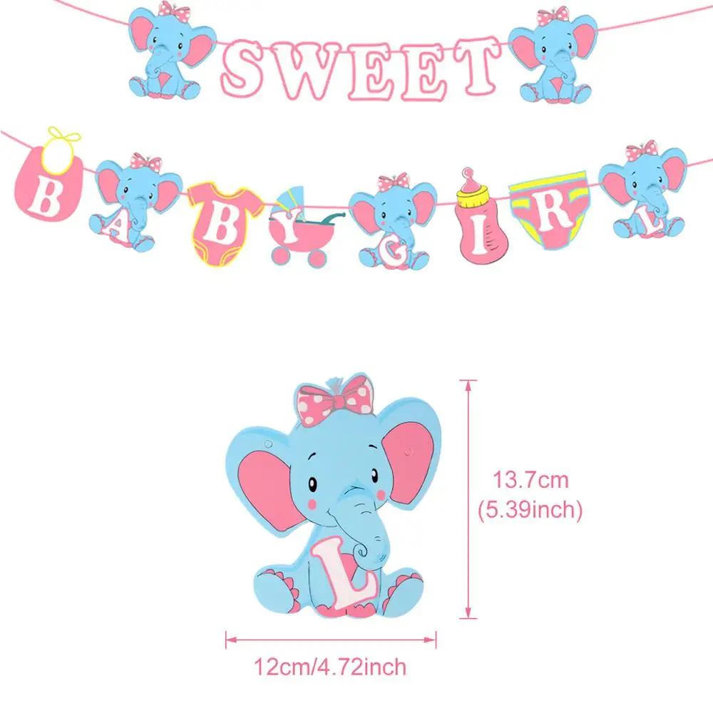 QIFU it A Boy Girl Baby Shower детские украшения воздушные шары для будущей мамы слон
