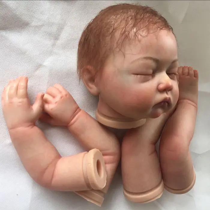 22 дюймов Reborn Baby Doll наборы настоящий сенсорный силиконовый аксессуар ручной работы спальный мальчик DIY Модель мягкие виниловые игрушки для детей