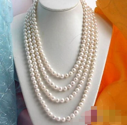 

FREE SHIPPING>>> 0344 ROUND WHITE FW CULTURED PEARL NECKLACE