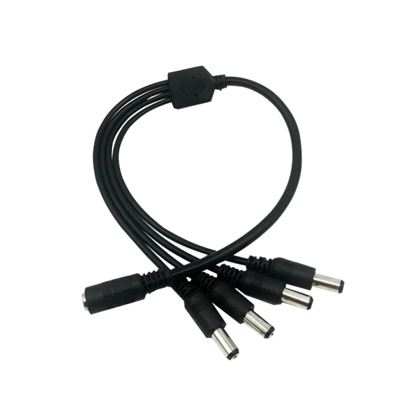 

12V DC 5.5 * 2.1 power distribution line 1 trailer 4 one point four female and waterproof dc connector sokect