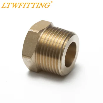 

LTWFITTING Brass Pipe Hex Bushing Reducer Fittings 3/4" Male x 3/8" Female NPT Fuel