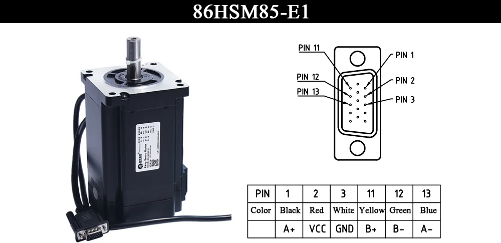 Leadshine Гибридный сервопривод H2-758 1 шт. + моторчик Leadshine 86HSM85-E1 1 шт. крутящий момент 8N. m + соединительный кабель 8 м