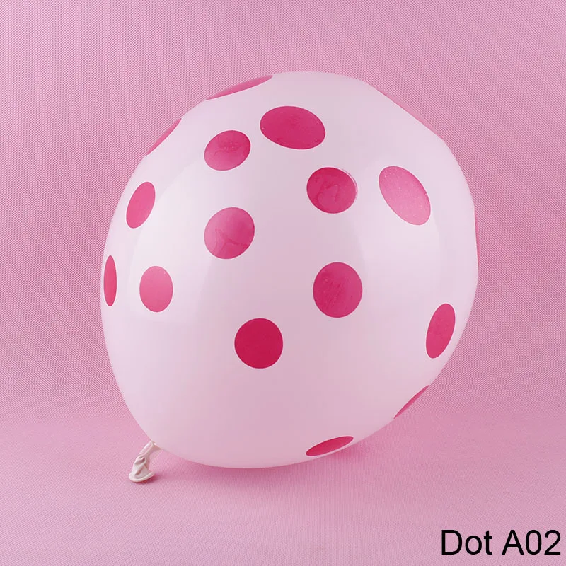 50 шт./лот 12 дюймов латексный надувной шар в горошек Цветной одежда для свадьбы, дня рождения шары для оформления шаров воздушные шары - Цвет: Белый