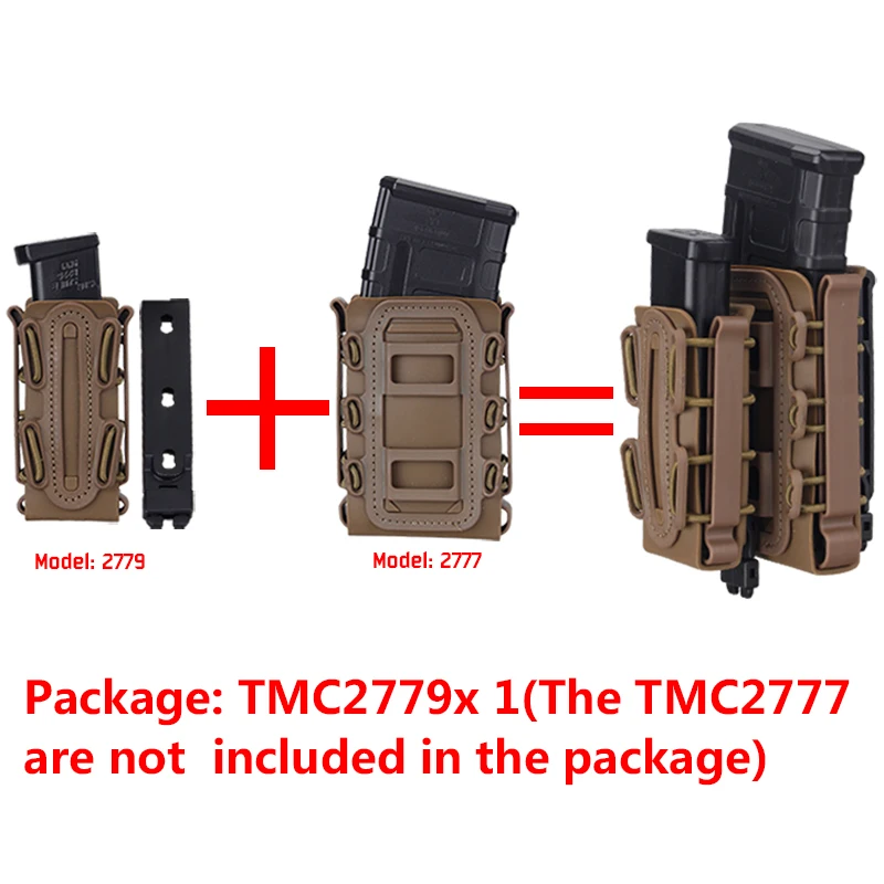 TMC 9 мм Molle пистолет маг военный подсумок кобура Fastmag Зажим для ремня 2779 мягкий корпус подсумок пластиковый подсумок маленький чехол