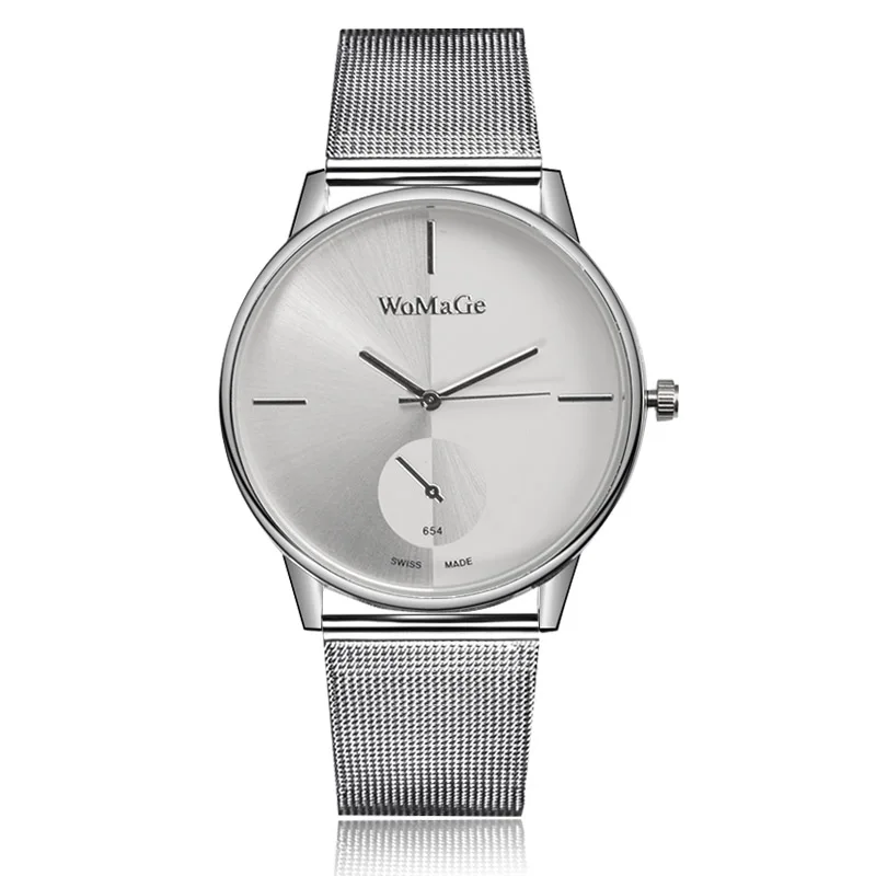 

WoMaGe Fashion Metal Mesh Watch Women Watches Full Steel Women's Watches Ladies Watch Clock relogio feminino relojes para mujer