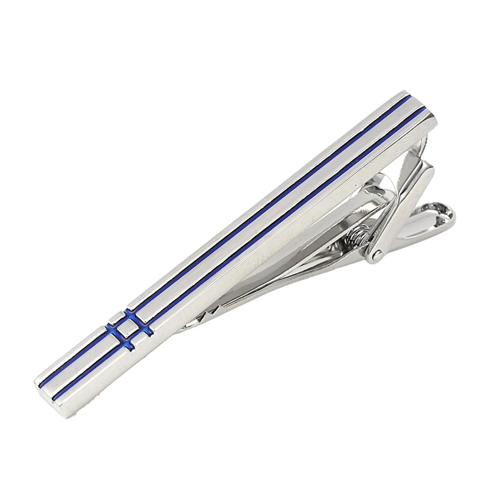 Brass Tie Bar Men's Formal Tie Clip with Stripe Elegant Necktie Bar Design Birthday Father's Day Gift Jewelry