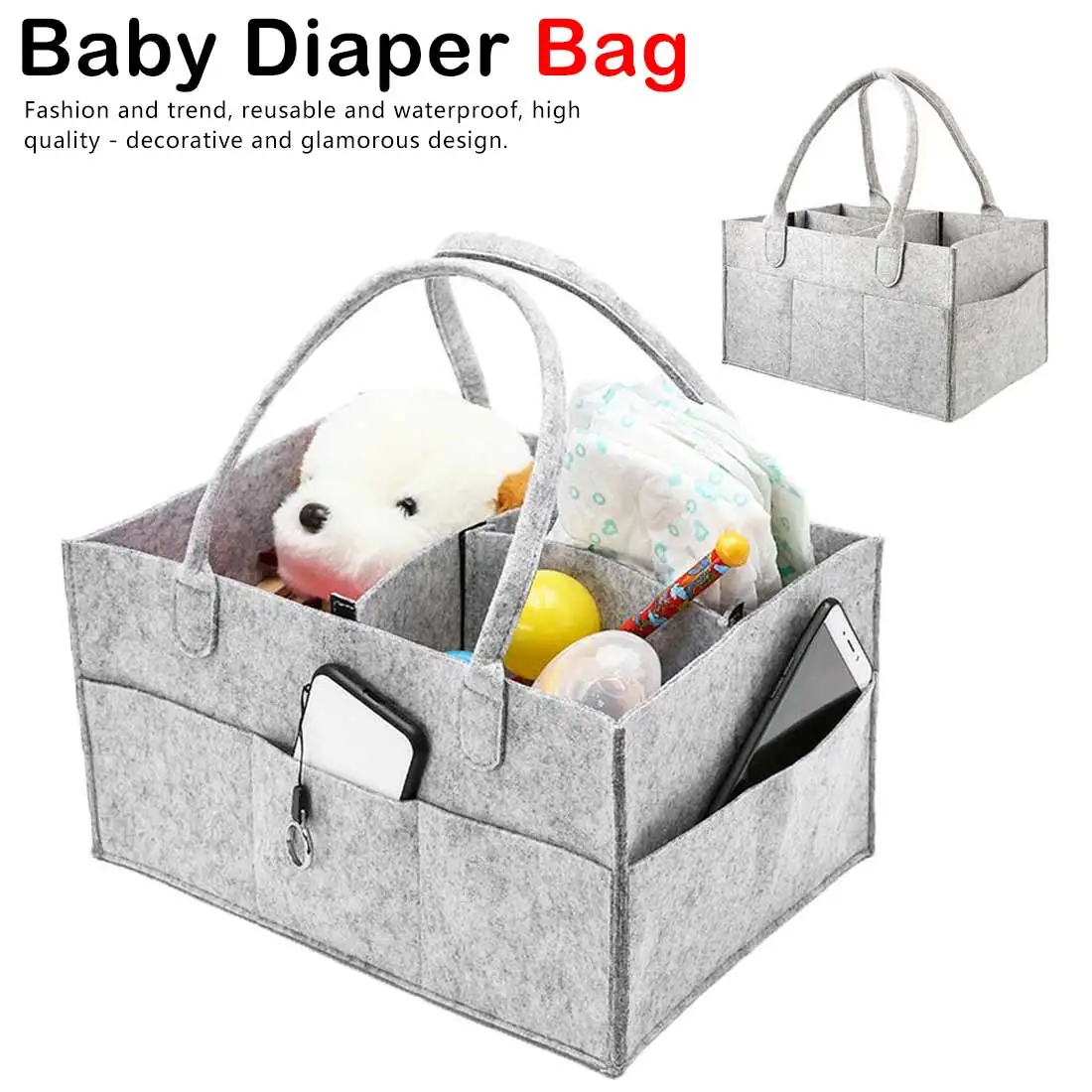 

Diaper portable storage bag Mummy bag bottle storage multifunctional pregnant women handbag storage bag