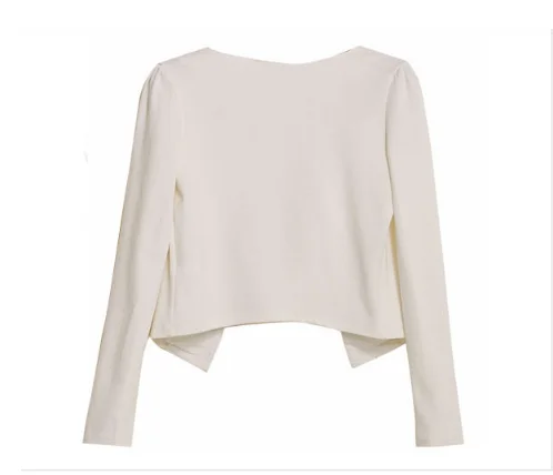 Mr.nut Fashion OL commuter rivet jacket Hot drilling small suit Short jacket female  Solid  Hidden Breasted  woman clothes