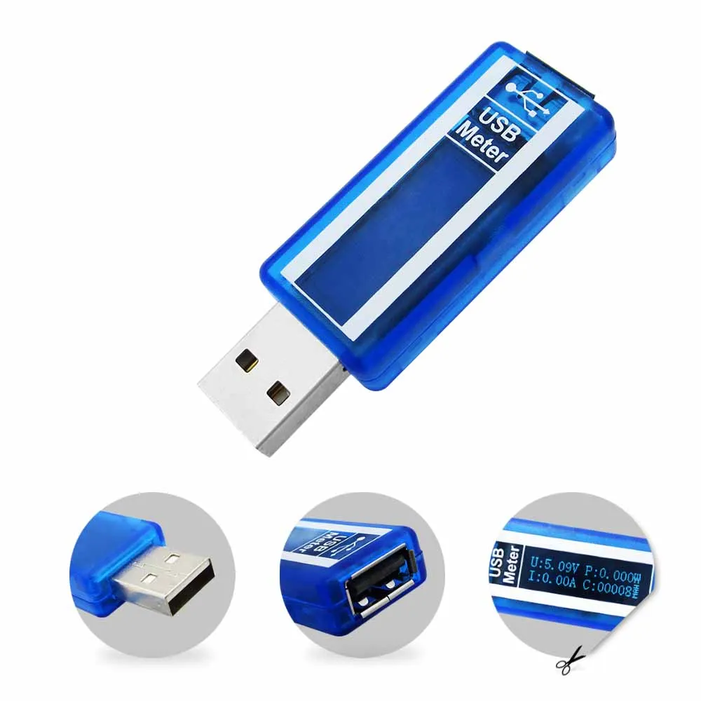 0.91 OLED Testeur USB Voltamètre Ampèremètre Wattmètre et Capacimètre -  Volta Technology
