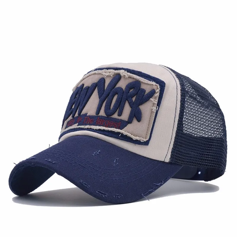 5 панель NY бейсболка с сеткой бренд Snapback шляпа водителя грузовика Нью Йорк s для