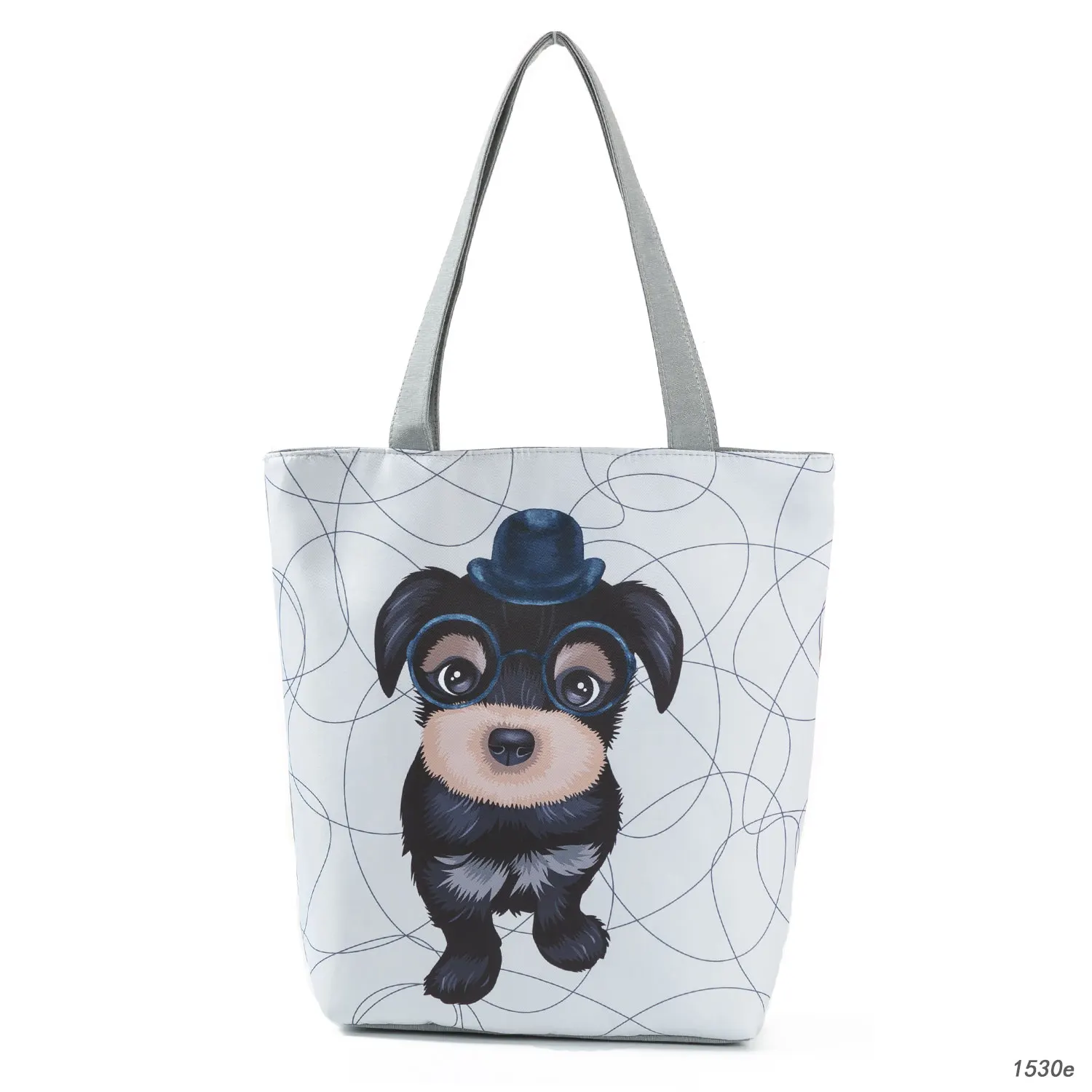 

Miyahouse Animal Design Cute Cat Dog Printed Handbag Woman Tote Canvas Bag Beach Casual Shoulder Bags