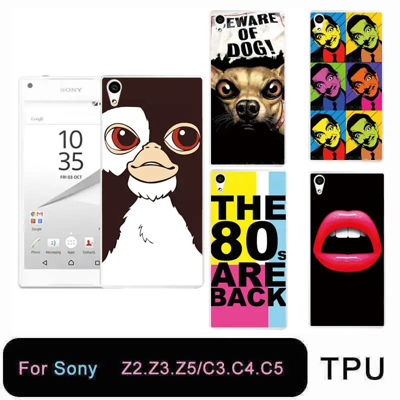 Qmswei ТПУ прозрачный мягкий чехол для телефона sony Z3 Z2 Z5 Z4 Симпатичные Орел в виде