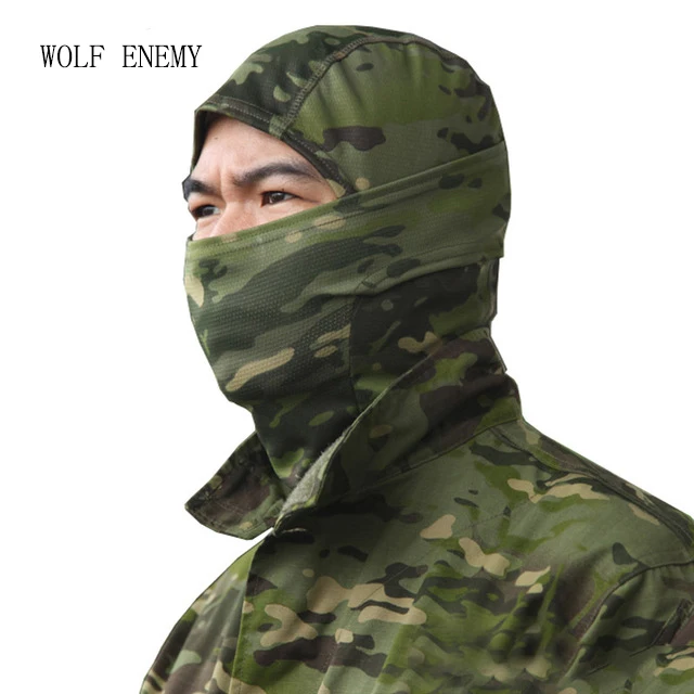 

2018 Multicam Tropic quick-dry Nijia Balaclava/ MTP Full face soft Skullies & Beanies Hunting Caps