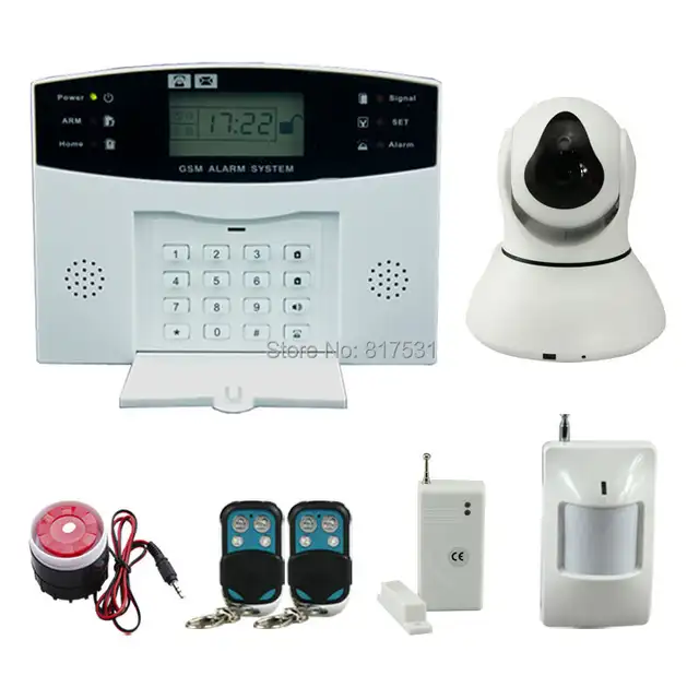 Online Self Monitoring Wireless Alarm System Gsm With Ptz Self Monitoring Wireless Alarm System