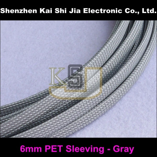 20M/Lot High Density 6mm Braided PET Expandable Auto Wire Cable Gland