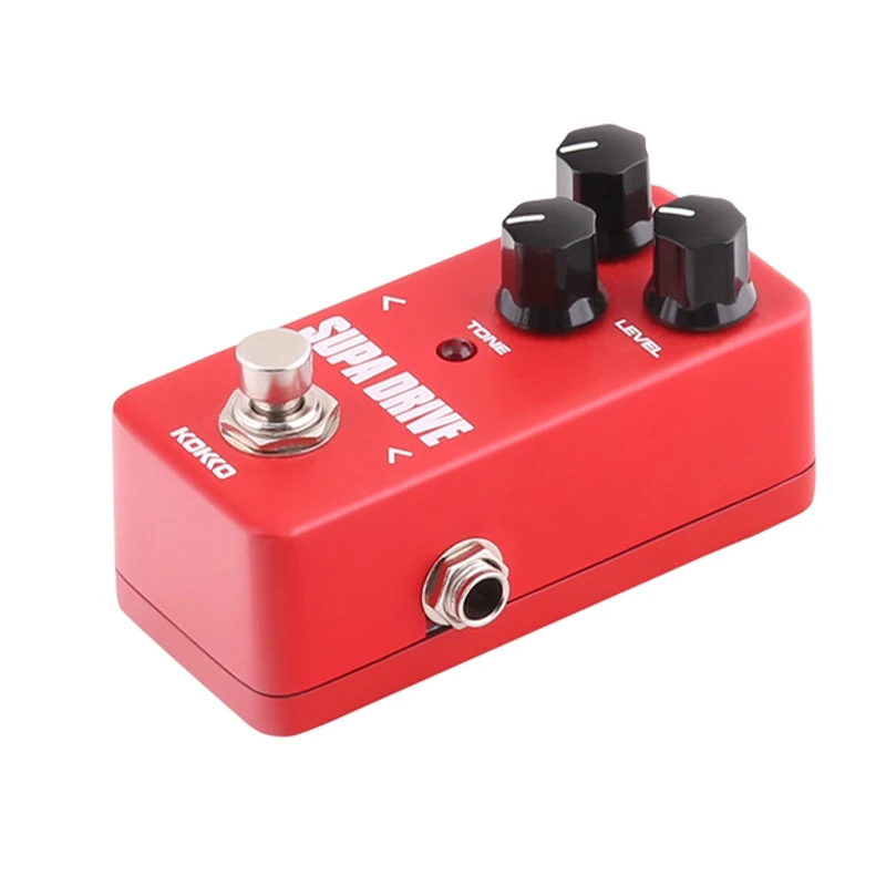 KOKKO FOD5 Mini Supa Drive Effect Guitar Pedal Ture Bypass Guitarra Effects For Electric Bass Guitar Parts Accessories Red KOKKO FOD5 Mini Supa Drive Effect Guitar Pedal Ture Bypass Guitarra Effects For Electric Bass Guitar Parts Accessories Red