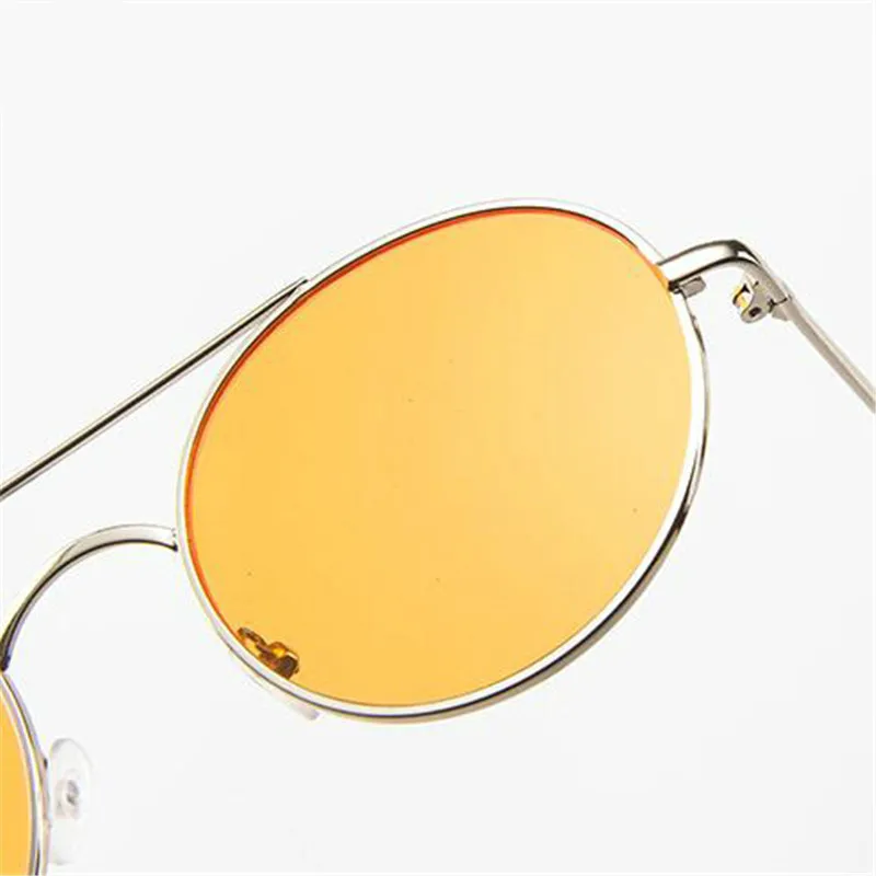 LeonLion 2019 Round Alloy Sunglasses Women Vintage Glasses Lady Luxury Ocean Lens Eyeglasses Mirror Oculos De Sol Feminino UV400
