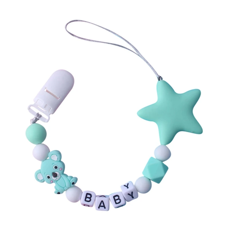 

Baby Teethers 1 Piece Star Pacifier Clips Chain For Baby Gameboy Pendant Nipple Holder Baby Teething Toys