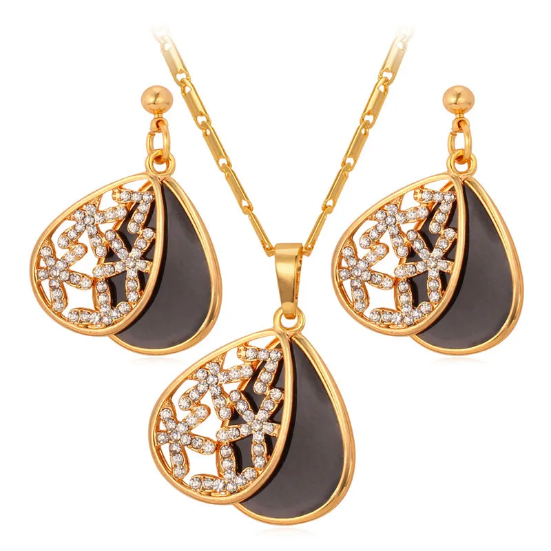 Buy Collare New Trendy Jewelry Sets For Women Gold