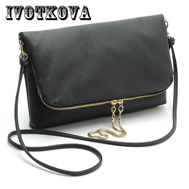 IVOTKOVA, модный дизайн, женская сумка-мессенджер, Женская однотонная сумка из искусственной кожи, маленькие сумки на плечо, женская сумка-клатч, Bolsa Feminina