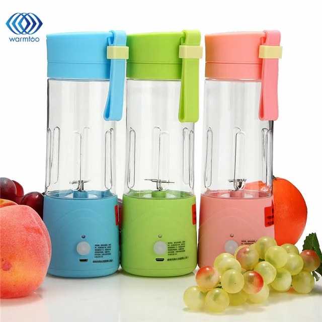 USB Electric Fruit Juicer Machine Mini Portable Rechargeable Smoothie Maker Blender Shake And ...
