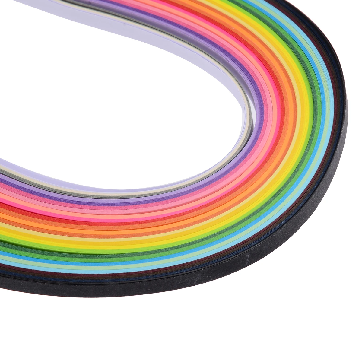 2 Sizes 160 Strips Paper Quilling Rolling Tool Colorful Paper for DIY Papercraft Craft Ornament 5*540mm/3*390mm