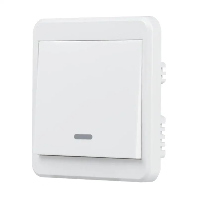 

LEAMIC UK Plug 2.4G WiFi Smart Switch 1 Gang Light Wall Switch APP Remote Control Share Control Manual Control Panel Smart