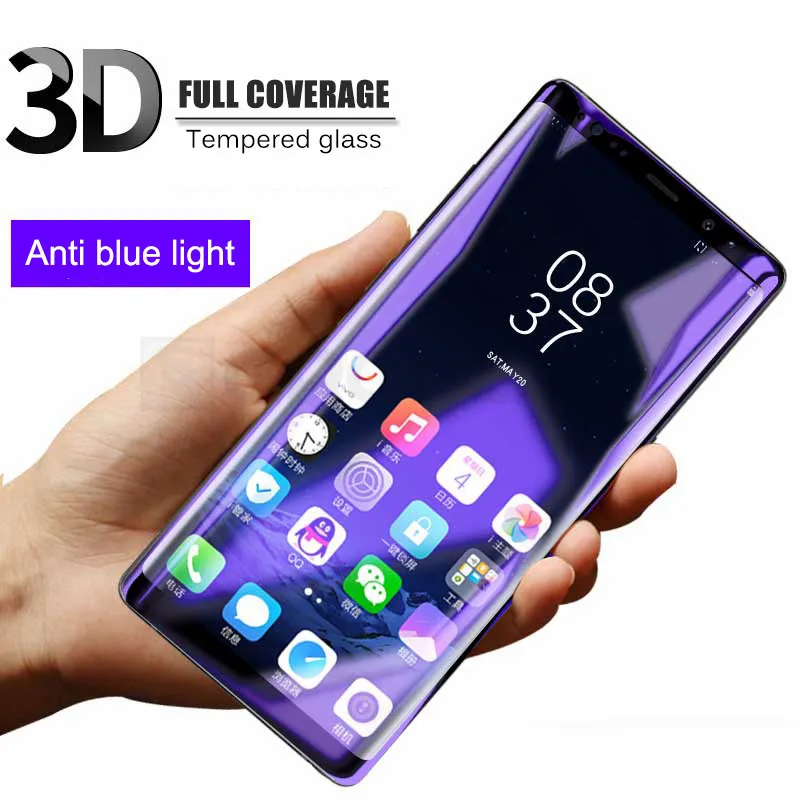 4D изогнутое закаленное стекло полное покрытие для samsung Galaxy S8 S9 Plus S7 Edge Защитная пленка для экрана для samsung Galaxy Note 8 стекло