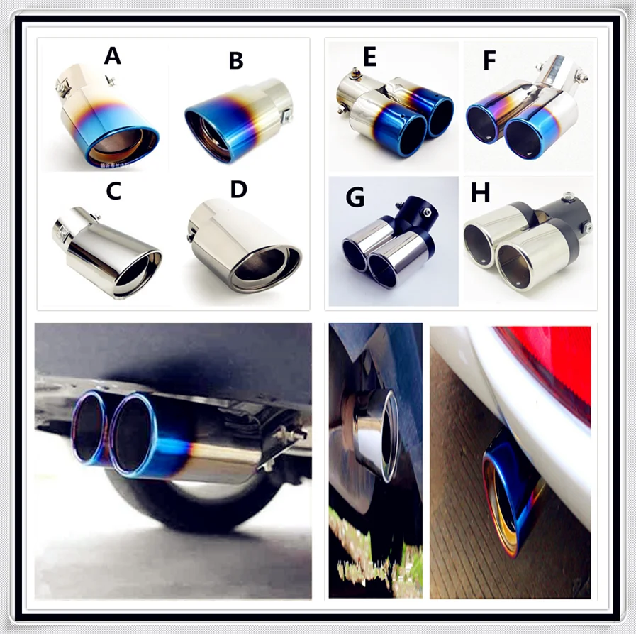 Exhaust Tip For VW Volkswagen Passat Touran Polo Jetta New Beetle Bora Caddy